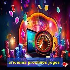 criciuma proximos jogos